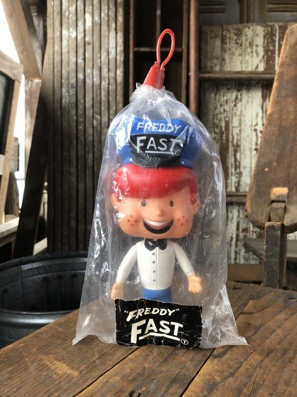 画像1: 70s Vintage R.Dakin Douglas Oil Company Advertising Freddy Fast Vinyl Doll MIP (R629)