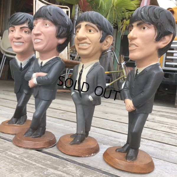 画像11: 80s Vintage ESCO The Beatles Chalkware Statues Complete Set (R630)