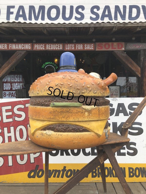 画像8: 70s Vintage Mcdonald's Playland Officer Big Mac Head Statue Huge (R633)
