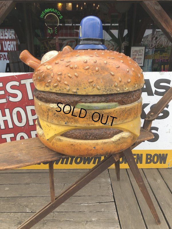 画像6: 70s Vintage Mcdonald's Playland Officer Big Mac Head Statue Huge (R633)