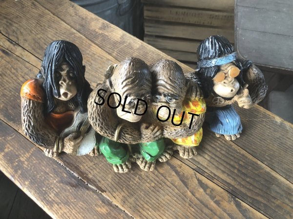 画像7: 70s Universal Statuary Corp V. Kendrick Hippy &amp; Parents Gorilla Figure Statue (R634)