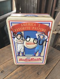 Vintage Advertising Tin Can Nestle BABY RUTH AMERICA'S FAVORITE PASTIME (R636)