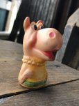 画像2: 70s Vintage Rushton NEW ZOO REVUE Henrietta the Hippo Finger Puppet (R639) (2)