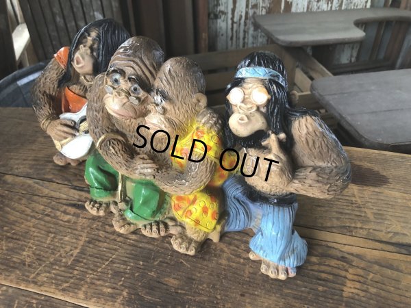 画像6: 70s Universal Statuary Corp V. Kendrick Hippy &amp; Parents Gorilla Figure Statue (R634)