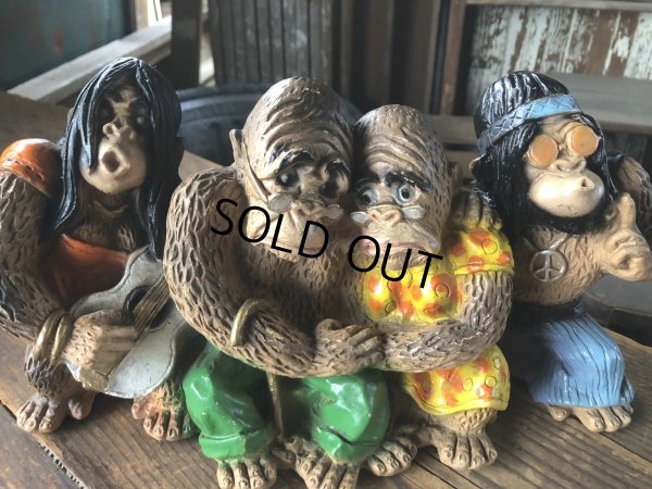 画像11: 70s Universal Statuary Corp V. Kendrick Hippy &amp; Parents Gorilla Figure Statue (R634)