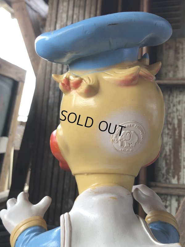 画像11: 60s Vintage Ledraplastic Ledra Disney Donald Duck Squeak Rubber Toy BIG SIZE (R640)