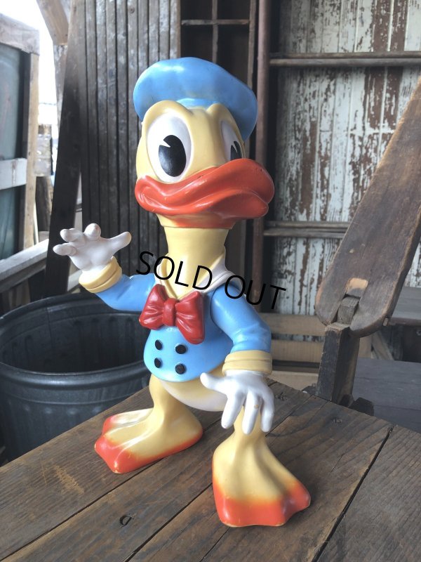 画像16: 60s Vintage Ledraplastic Ledra Disney Donald Duck Squeak Rubber Toy BIG SIZE (R640)