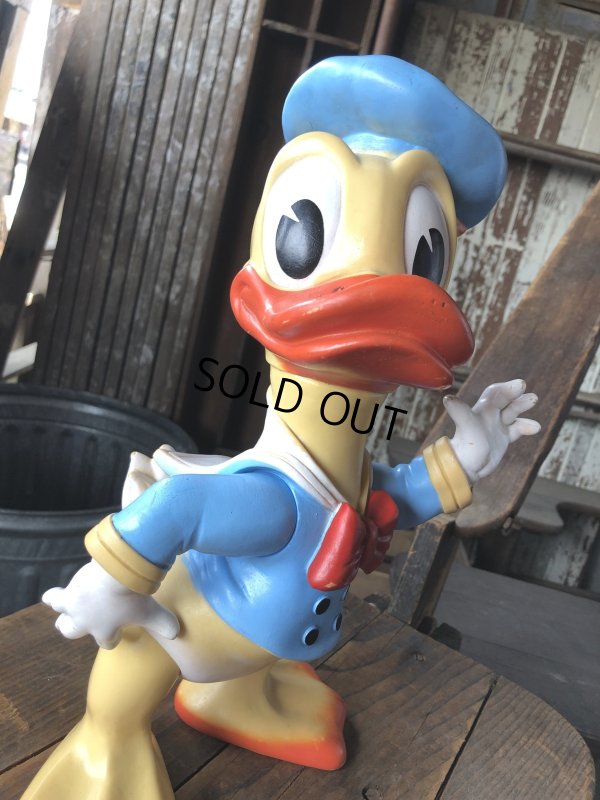 画像15: 60s Vintage Ledraplastic Ledra Disney Donald Duck Squeak Rubber Toy BIG SIZE (R640)