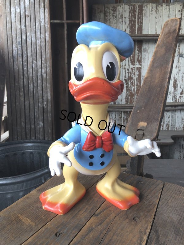 画像5: 60s Vintage Ledraplastic Ledra Disney Donald Duck Squeak Rubber Toy BIG SIZE (R640)