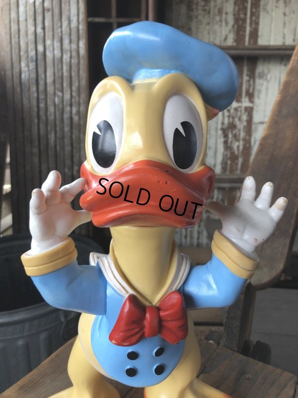 画像6: 60s Vintage Ledraplastic Ledra Disney Donald Duck Squeak Rubber Toy BIG SIZE (R640)