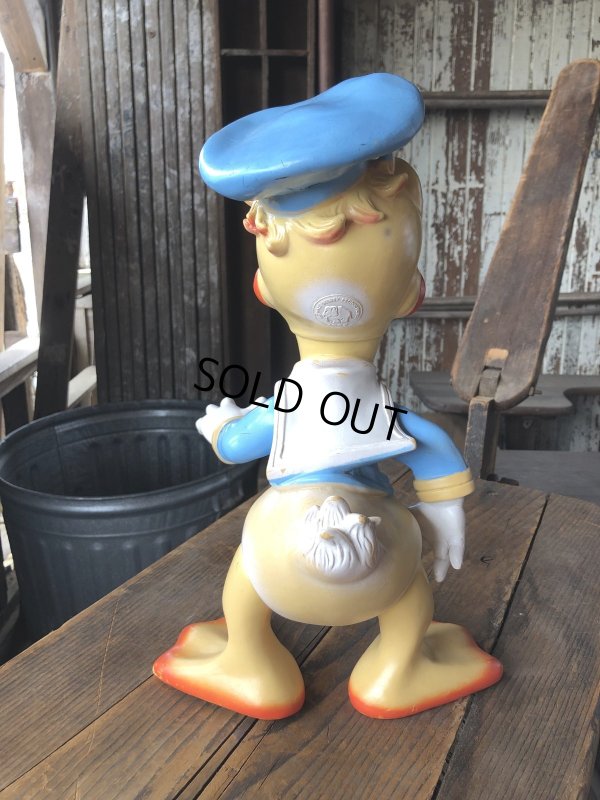 画像3: 60s Vintage Ledraplastic Ledra Disney Donald Duck Squeak Rubber Toy BIG SIZE (R640)