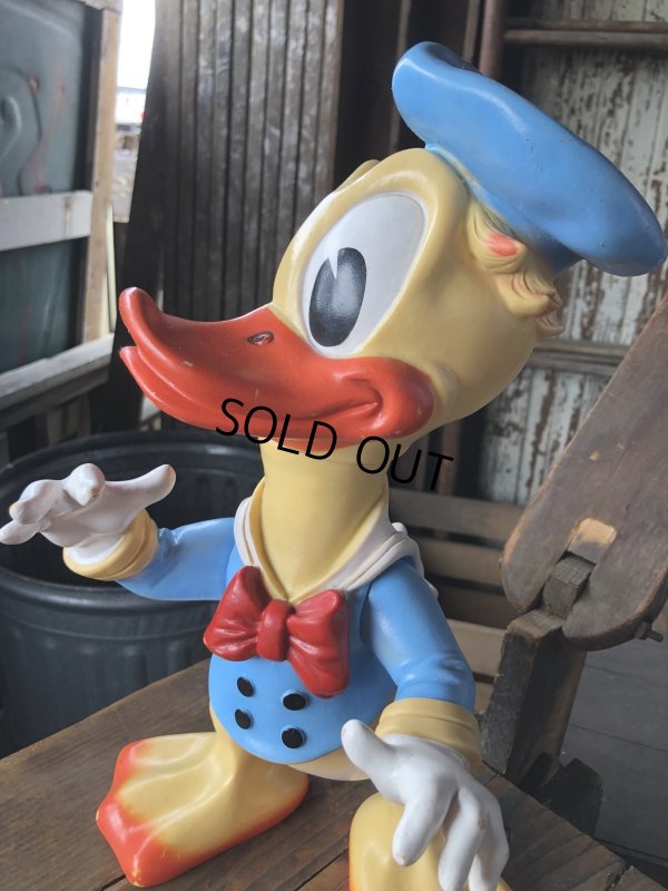 画像8: 60s Vintage Ledraplastic Ledra Disney Donald Duck Squeak Rubber Toy BIG SIZE (R640)
