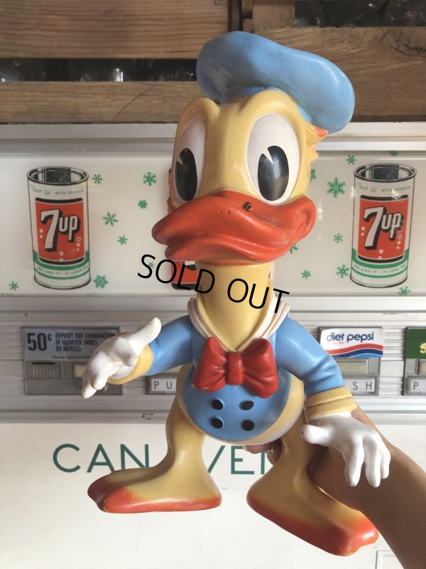 画像17: 60s Vintage Ledraplastic Ledra Disney Donald Duck Squeak Rubber Toy BIG SIZE (R640)