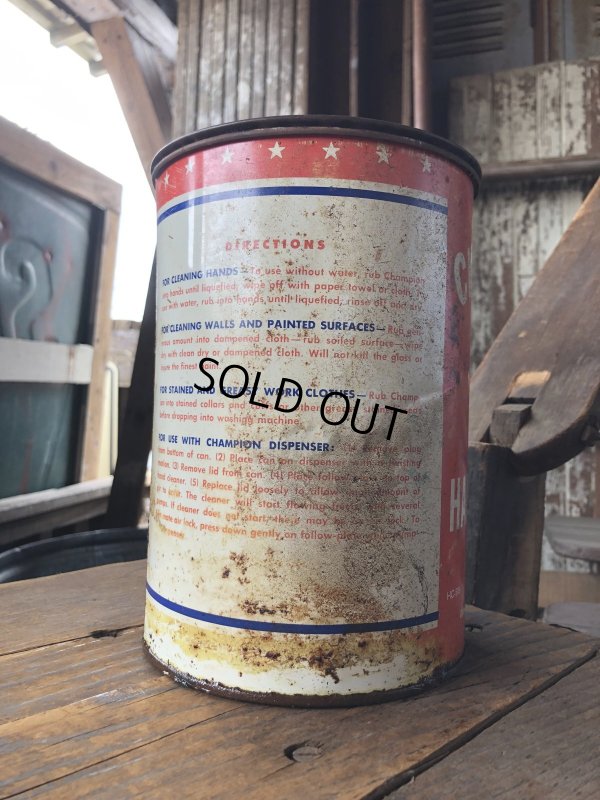 画像5: Vintage WORLD'S CHAMPION WATERLESS HAND CLEANER 5lb Can (R641)