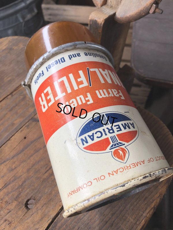 画像8: Vintage AMERICAN Oil Co Farm Fuels Final Filter Can (R642)