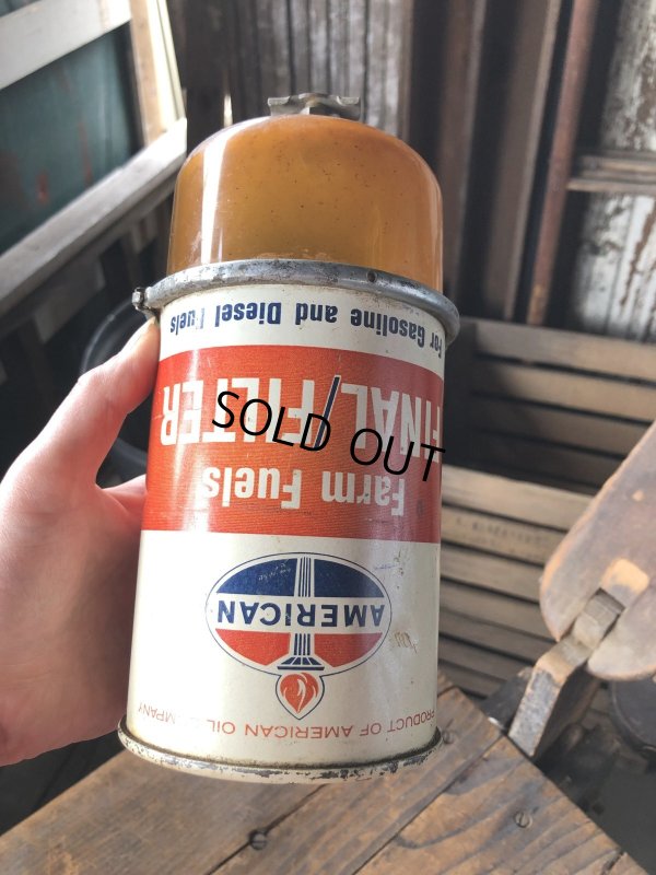 画像9: Vintage AMERICAN Oil Co Farm Fuels Final Filter Can (R642)