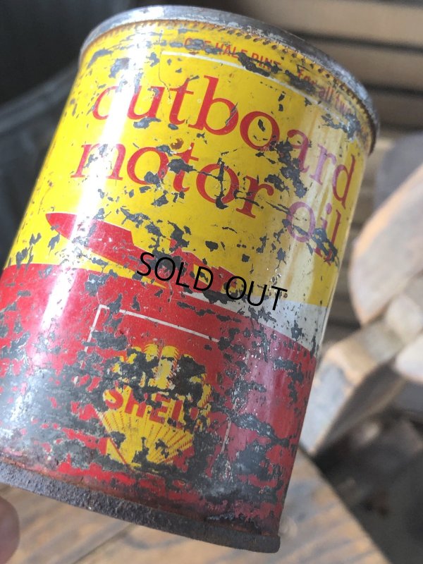 画像8: Vintage SHELL outboard motor oil Can (R647)