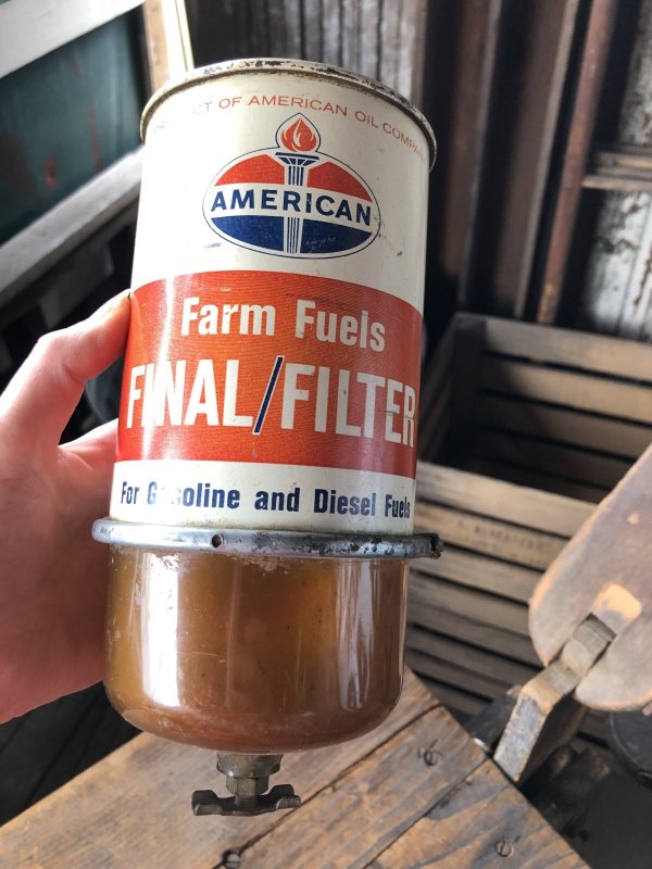画像1: Vintage AMERICAN Oil Co Farm Fuels Final Filter Can (R642)
