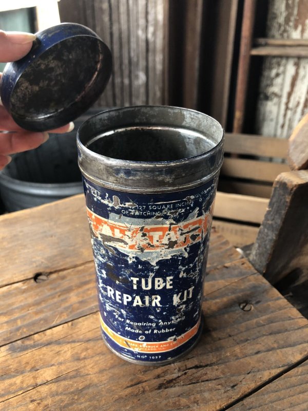 画像1: Vintage ALLSTATE Tube Repair kit Can (R643)
