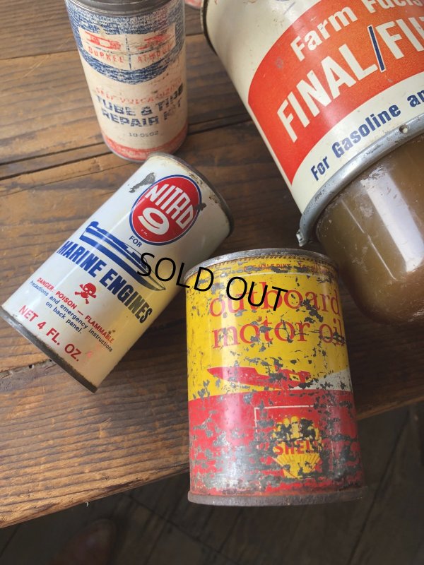 画像9: Vintage SHELL outboard motor oil Can (R647)