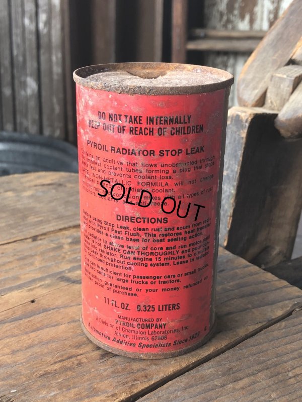 画像4: Vintage PYR OIL Radiator STOP LEAK Can (R646)