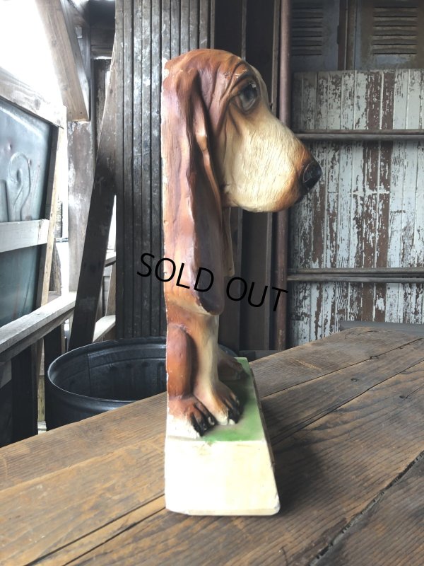 画像4: 60s Vintage Hush Puppies Brand Advertising Basset Hound Store Display Statue (R654)