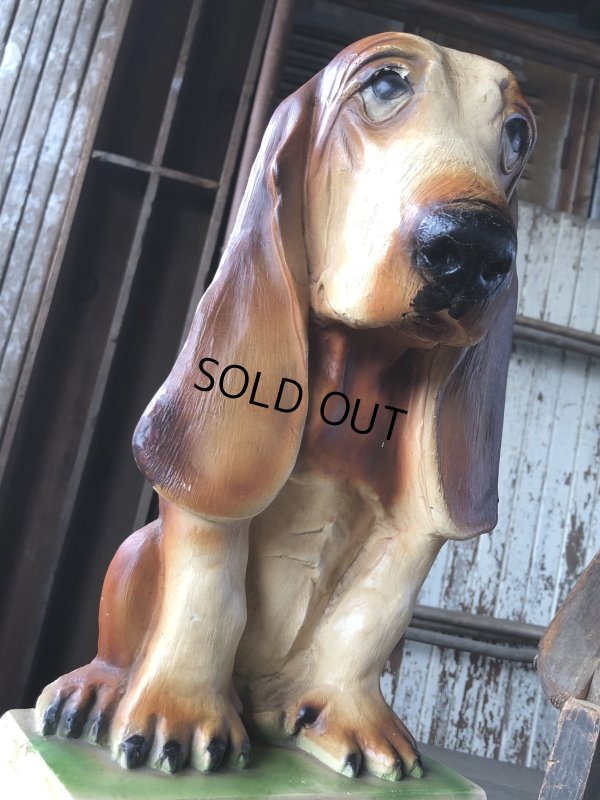 画像7: 60s Vintage Hush Puppies Brand Advertising Basset Hound Store Display Statue (R654)