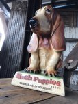 画像2: 60s Vintage Hush Puppies Brand Advertising Basset Hound Store Display Statue (R654) (2)