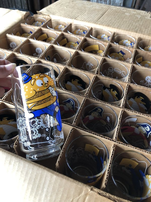 画像7: 70s Vintage Glass McDonaland Collector Series Big Mac Police (R658)