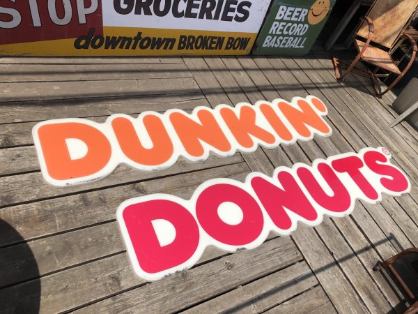 画像3: 【店舗引き取り限定】 Vintage Advertising Dunkin' Donuts Store Display Sign Huge!!! (R659)