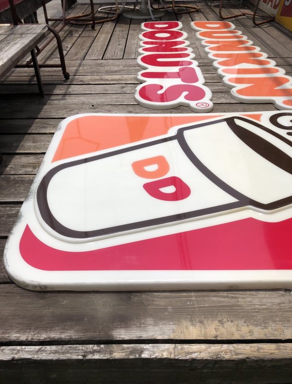 画像16: 【店舗引き取り限定】 Vintage Advertising Dunkin' Donuts Store Display Sign Huge!!! (R659)
