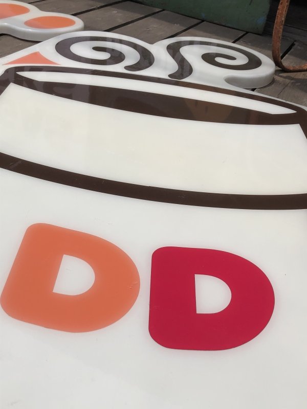 画像12: 【店舗引き取り限定】 Vintage Advertising Dunkin' Donuts Store Display Sign Huge!!! (R659)