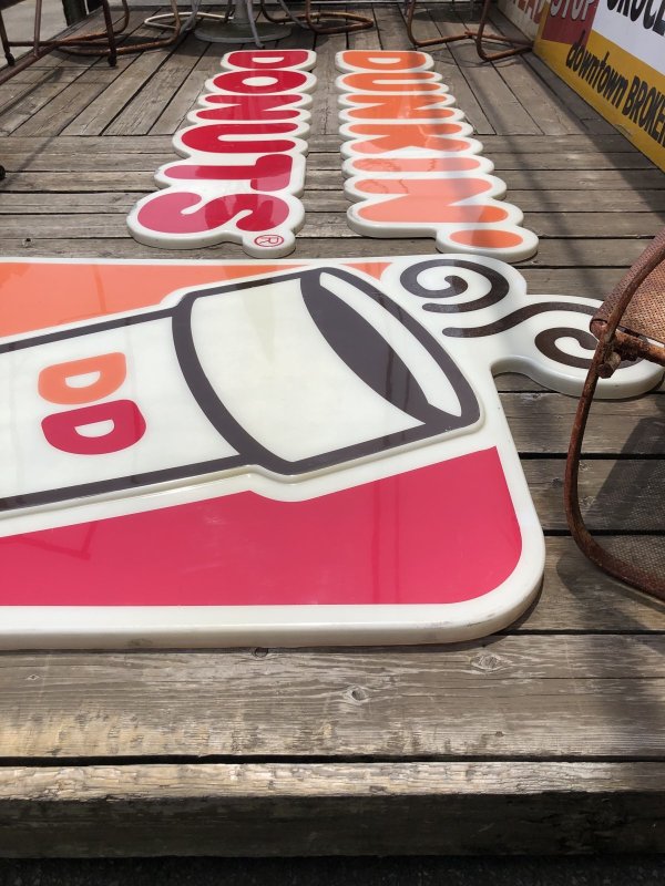 画像17: 【店舗引き取り限定】 Vintage Advertising Dunkin' Donuts Store Display Sign Huge!!! (R659)