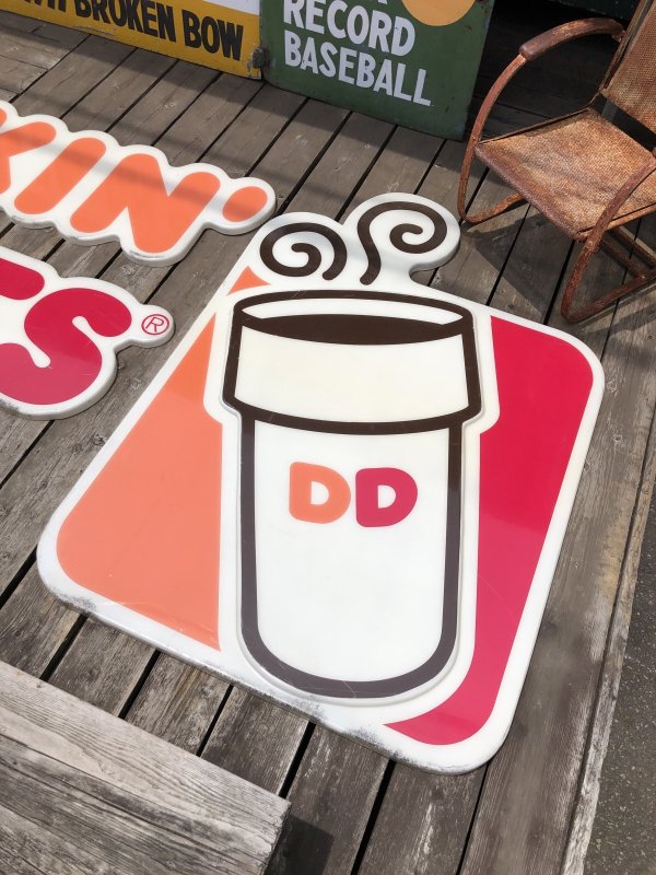 画像14: 【店舗引き取り限定】 Vintage Advertising Dunkin' Donuts Store Display Sign Huge!!! (R659)