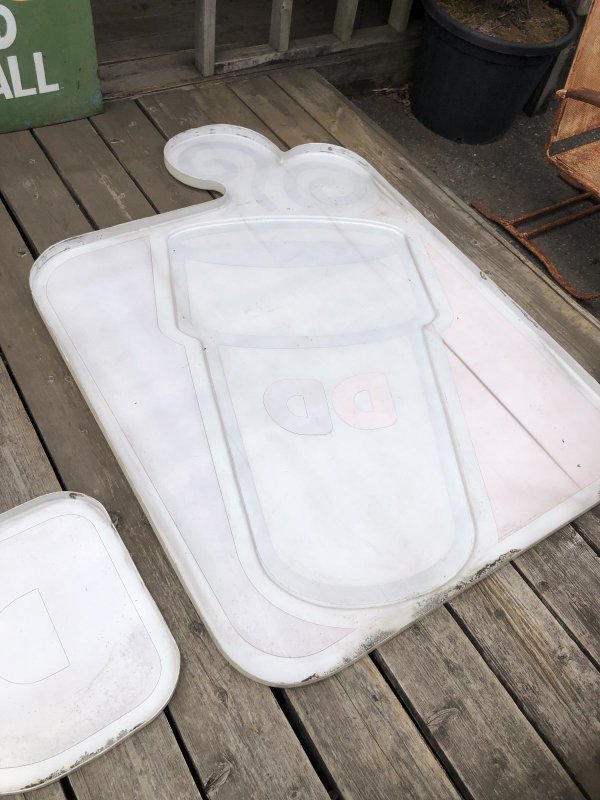 画像25: 【店舗引き取り限定】 Vintage Advertising Dunkin' Donuts Store Display Sign Huge!!! (R659)