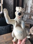 画像14: 60s Vintage Holland Hall Walt Disney Jungle Book Baloo Rubber Squeak Toy (R661)