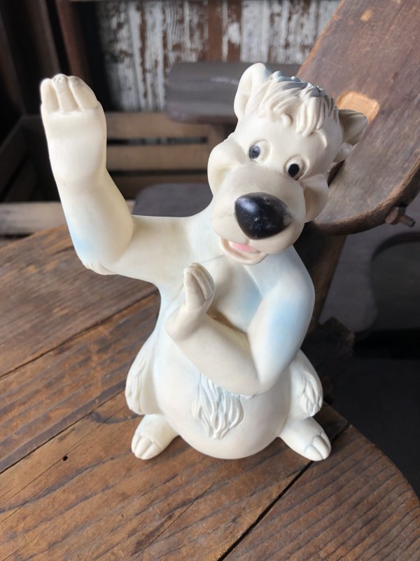 画像9: 60s Vintage Holland Hall Walt Disney Jungle Book Baloo Rubber Squeak Toy (R661)