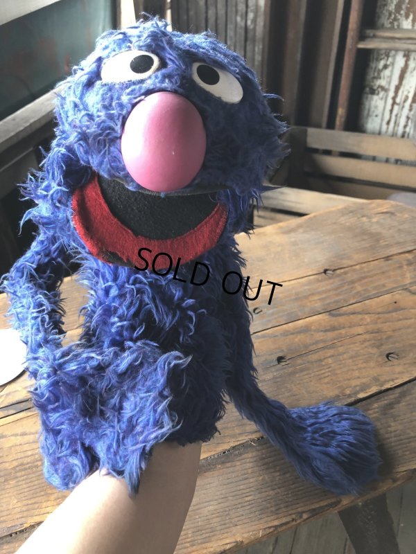 画像8: 70s Vintage Sesame Street Grover Hand Puppet Doll (R663)