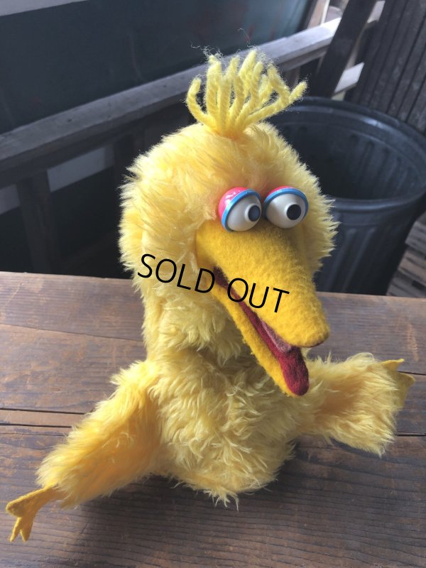 画像5: 80s Vintage Sesame Street Big Bird Hand Puppet Doll (R663)