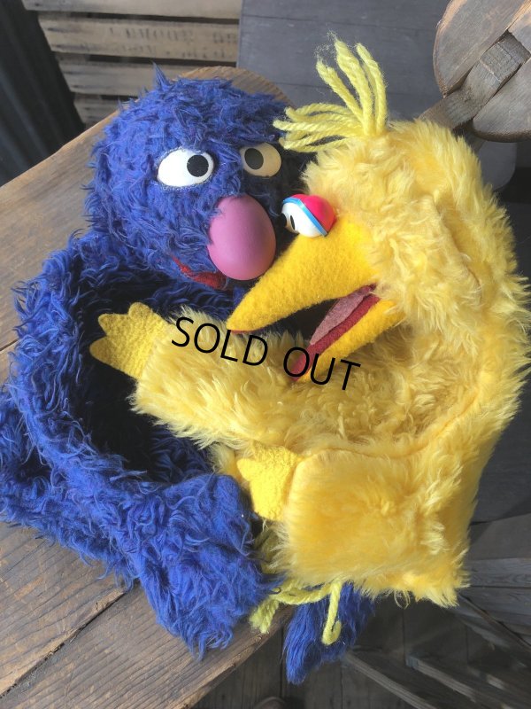 画像10: 70s Vintage Sesame Street Grover Hand Puppet Doll (R663)