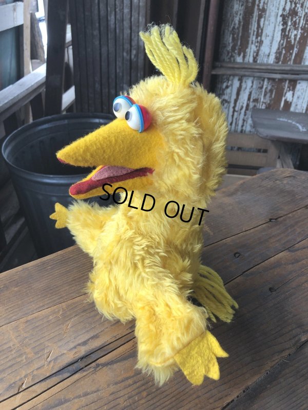 画像3: 80s Vintage Sesame Street Big Bird Hand Puppet Doll (R663)