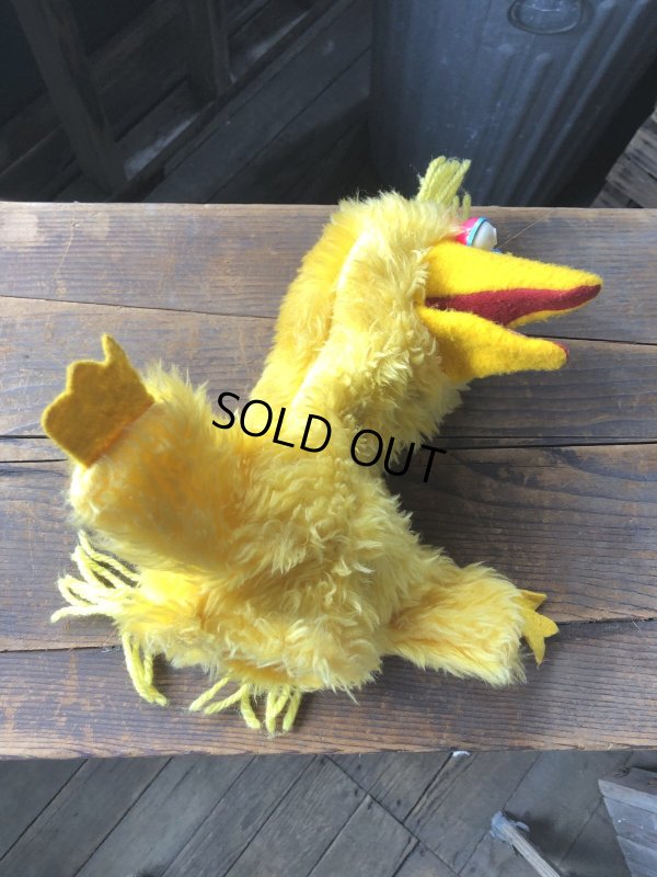 画像6: 80s Vintage Sesame Street Big Bird Hand Puppet Doll (R663)
