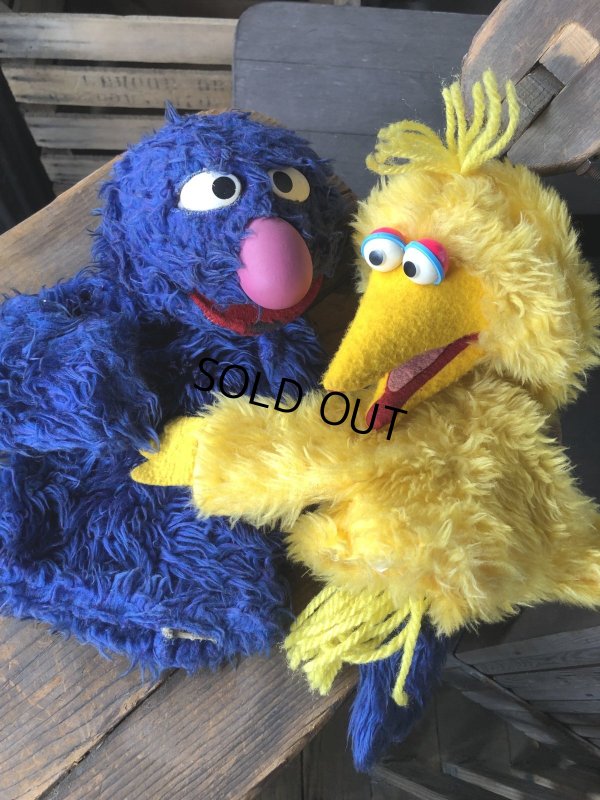 画像11: 80s Vintage Sesame Street Big Bird Hand Puppet Doll (R663)
