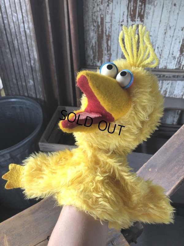 画像9: 80s Vintage Sesame Street Big Bird Hand Puppet Doll (R663)