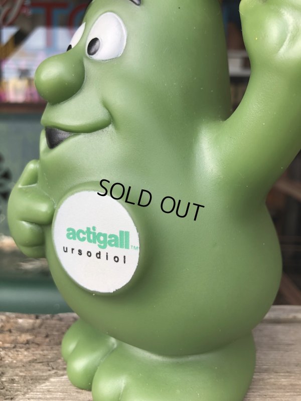 画像13: 80s Vintage Advertising Actigall Ursodiol Gallbladder Mascot Vinyl Doll (R665)