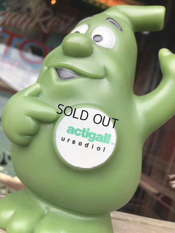 画像2: 80s Vintage Advertising Actigall Ursodiol Gallbladder Mascot Vinyl Doll (R665)