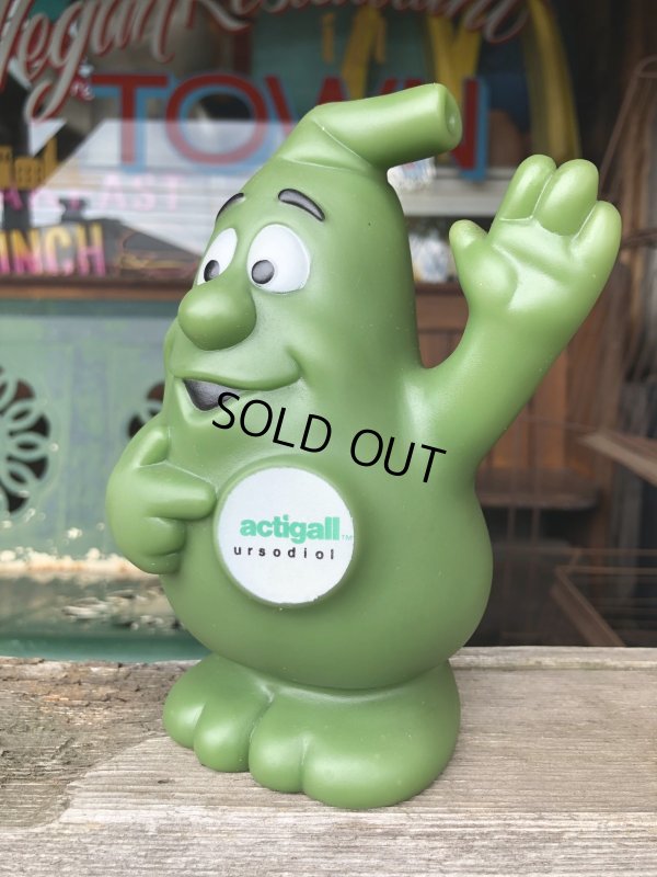 画像10: 80s Vintage Advertising Actigall Ursodiol Gallbladder Mascot Vinyl Doll (R665)