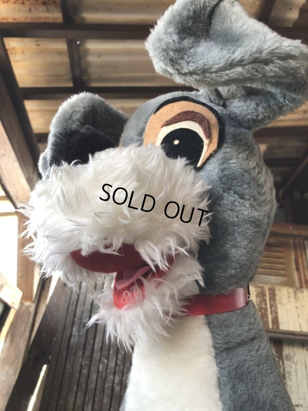 画像14: 70s Vintage Walt Disney Lady and the Tramp Plush Doll 50cm (R667)