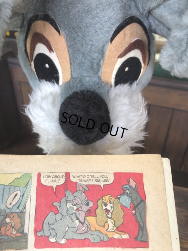 画像2: 70s Vintage Walt Disney Lady and the Tramp Plush Doll 50cm (R667)