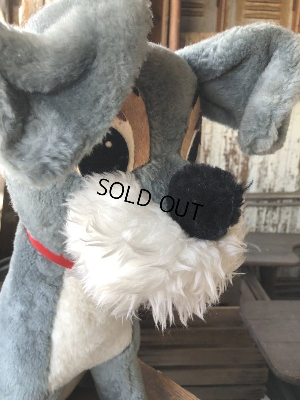 画像10: 70s Vintage Walt Disney Lady and the Tramp Plush Doll 50cm (R667)